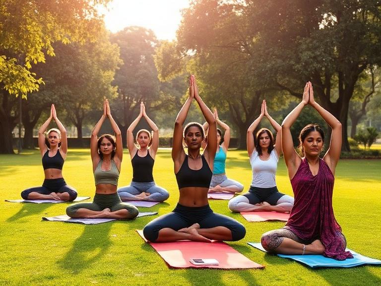 Sunset Outdoor Yoga in Chennai